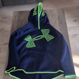 Under Armour Blue and Neon Green Pullover
